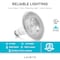 Luxrite PAR38 LED Light Bulbs 15W (120W Equivalent) 1250LM 3500K Natural White Dimmable E26 Base 6-Pack LR31617-6PK - alternate 5
